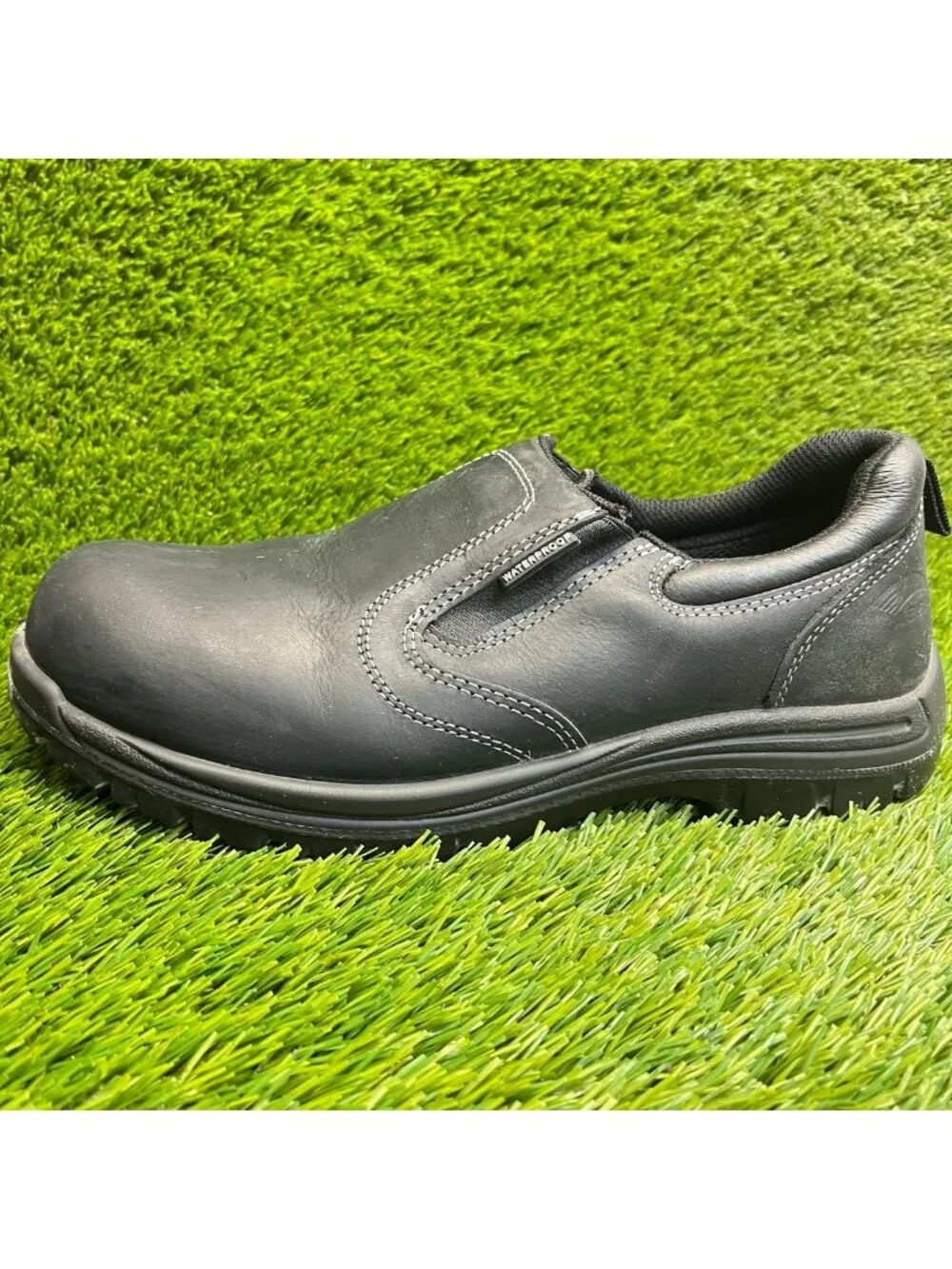 Avenger Foreman Mens Size 11 Black Composite Toe Slip On Safety Work Shoes